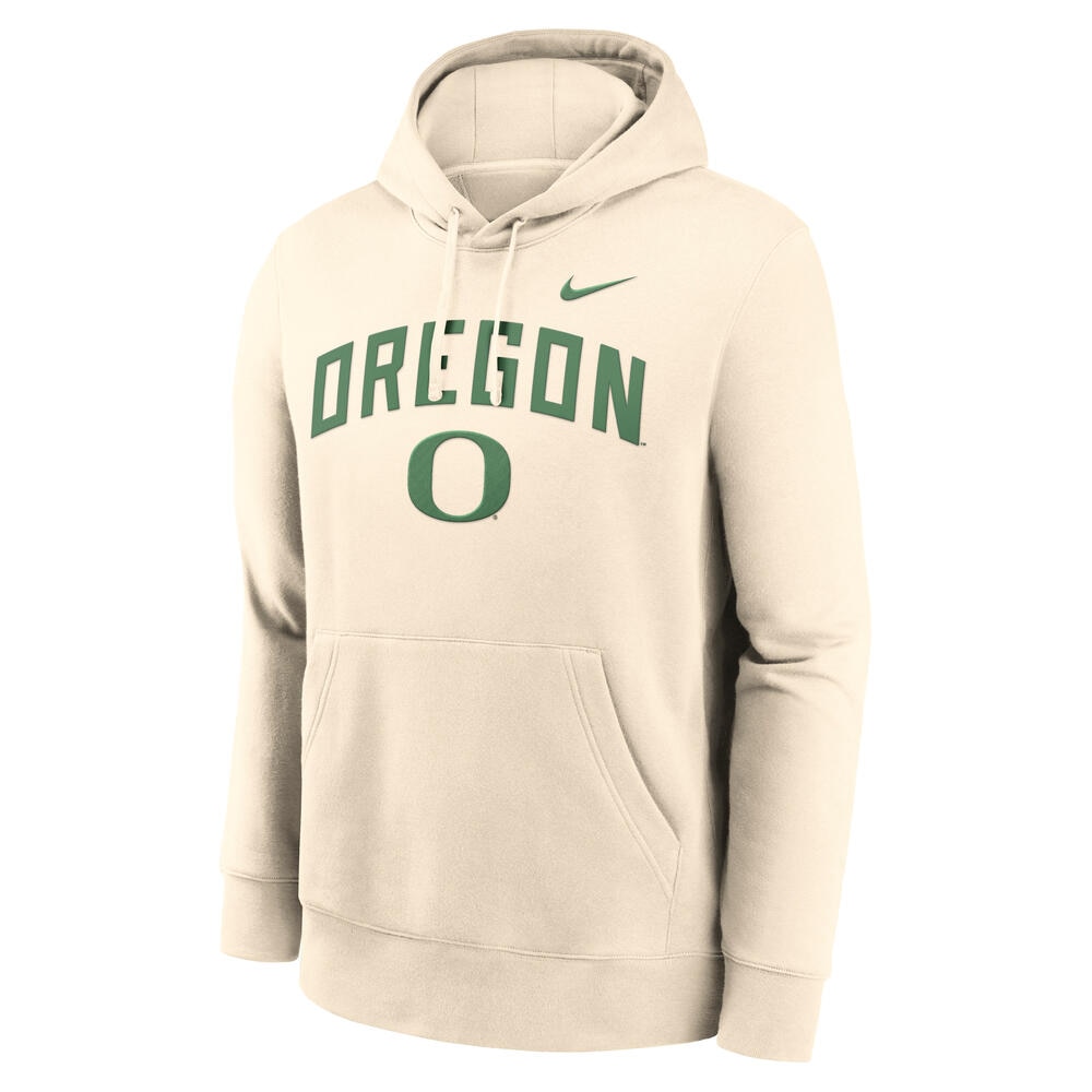 Classic Oregon O, Nike, White, Hoodie, Men, Sweatshirt, Pullover, 853992